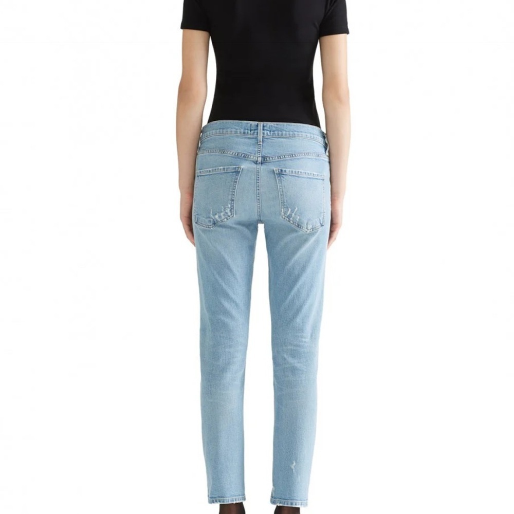 AGOLDE Isabel Slim Fit Boyfriend Dreamer Jeans Distressed Denim Size 25 - Picture 14 of 14